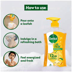Dettol Lime Fresh 500ml Pack Of 2 Pump Shower Gel