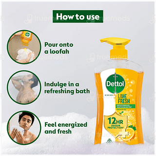 Dettol Lime Fresh 500ml Pack Of 2 Pump Shower Gel