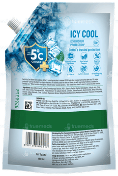 Dettol Icy Cool 450ml Pack Of 2 Refill Shower Gel