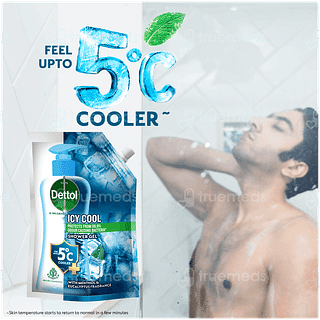 Dettol Icy Cool 450ml Pack Of 2 Refill Shower Gel