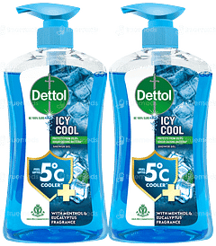 Dettol Icy Cool 500ml Pack Of 2 Pump Shower Gel
