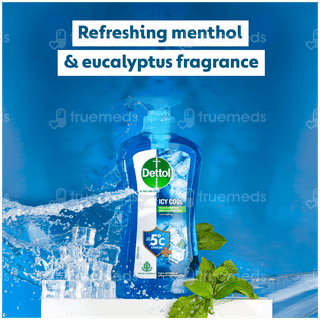Dettol Icy Cool 500ml Pack Of 2 Pump Shower Gel