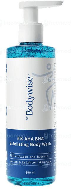 Be Bodywise 5% Aha Bha Exfoliating Body Wash 250Ml Be Bodywise 5% Aha Bha Exfoliating Body Wash 250Ml