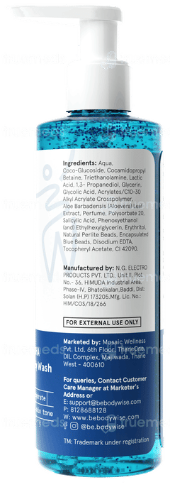 Be Bodywise 5% Aha Bha Exfoliating Body Wash 250Ml