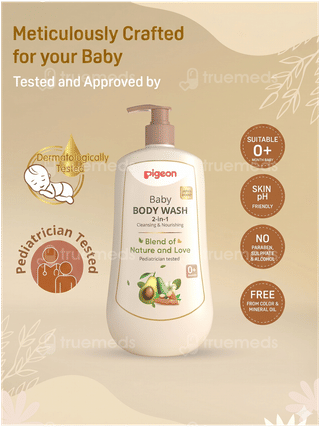 Pigeon 2 In 1 0+ Months Baby Body Wash 500Ml