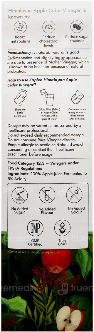 Kapiva Himalayan Apple Cider Vinegar 500Ml