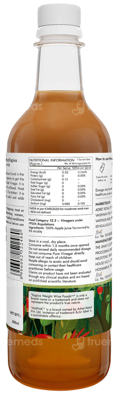 Kapiva Himalayan Apple Cider Vinegar 500ml