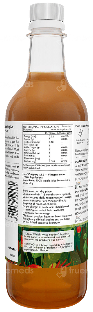 Kapiva Himalayan Apple Cider Vinegar 500ml