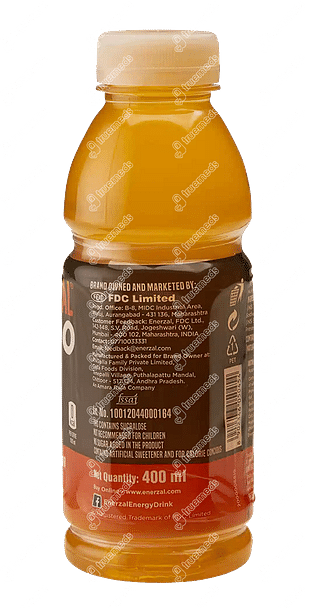 Enerzal Zero Orange Flavour Rehydration Drink 400ml