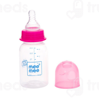 Mee Mee Eazy Flo Premium Pink 125ml Baby Feeding Bottle 1