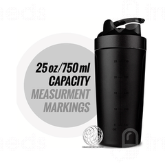 Musclexp Classic Xp Mixer Shaker Black 750 ML