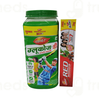 Dabur Glucose D 1kg With Dabur Red Toothpaste 200gm Free