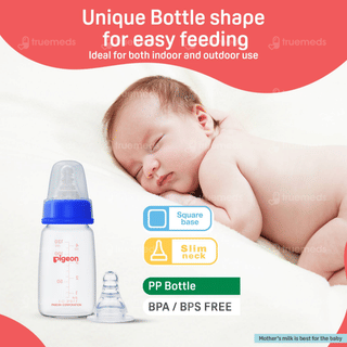 Pigeon Flexible 0+ Months Blue 120Ml Feeding Bottle 1