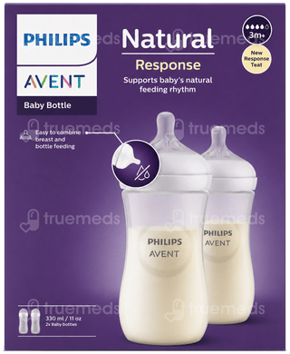 Philips Avent 3M+ Natural Response Baby Bottle 330Ml Pack Of 2