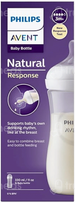 Philips Avent 3M+ Natural Response Baby 330Ml Bottle 1