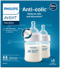 Philips Avent 0M+ Anti Colic Baby Bottle 125Ml Pack Of 2