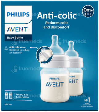 Philips Avent 0M+ Anti Colic Baby Bottle 125Ml Pack Of 2