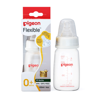 Pigeon Flexible 0+ Months White 120ml Feeding Bottle 1