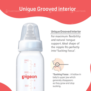Pigeon Flexible 0+ Months White 120ml Feeding Bottle 1