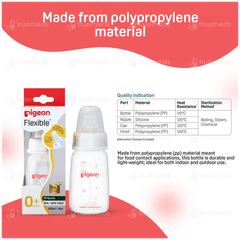 Pigeon Flexible 0+ Months White 120ml Feeding Bottle 1