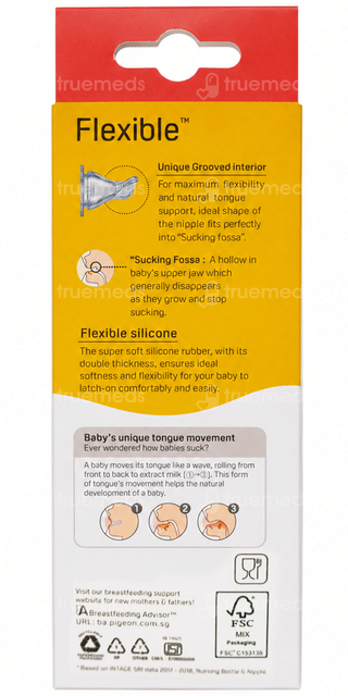 Pigeon Flexible 4+ Months Blue 200ml Feeding Bottle 1
