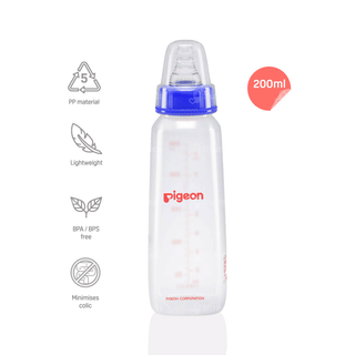 Pigeon Flexible 4+ Months Blue 200ml Feeding Bottle 1