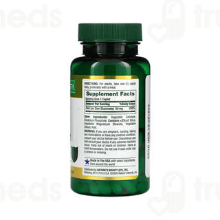 Natures Bounty Zinc 50 MG Caplet 100