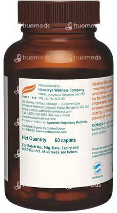 Himalaya Organic Bacopa Brahmi Caplets 60
