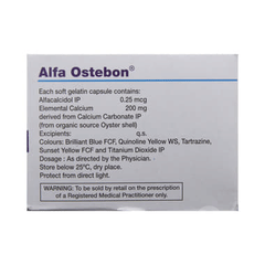 Alfa Ostebon 200 Mg/0.25mcg Capsule 10
