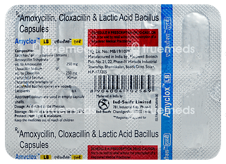 Amyclox Lb 250/250/60 MG Capsule 10