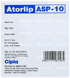 Atorlip Asp 10 Capsule 10