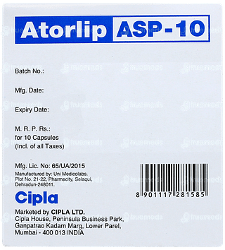 Atorlip Asp 10 Capsule 10