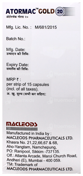 Atormac Gold 20 Capsule 15