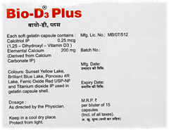 Bio D3 Plus Capsule 15