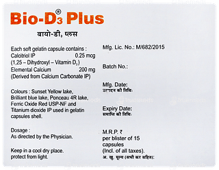 Bio D3 Plus Capsule 15