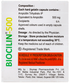 Biocilin 500 Capsule 10 Biocilin 500 Capsule 10