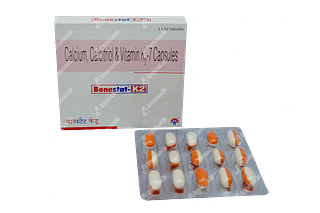 Bonestat K2 500 Mg/0.25mcg/45mcg Capsule 15