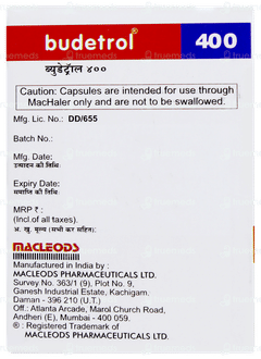 Budetrol 400 Capsule 30 Budetrol 400 Capsule 30