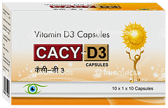 Cacy D3 2000 IU Capsule 10