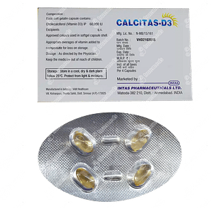 Calcitas D3 60000 IU Capsule 4