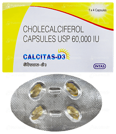 Calcitas D3 Capsule 4 Calcitas D3 Capsule 4