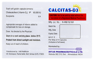 Calcitas D3 Capsule 4