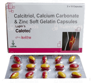 Calotec 500Mg/0.25Mcg/7.5Mg Capsule 15