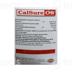 Calsureos 500/2.5/7.5 MG Capsule 10 Calsureos 500/2.5/7.5 MG Capsule 10