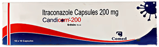 Candicom 200 MG Capsule 10