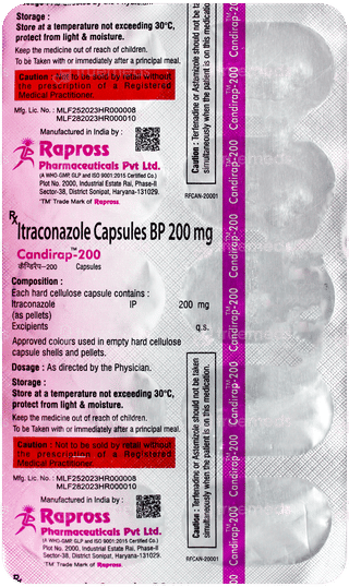 Candirap 200 Capsule 10