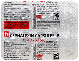 Cephaxin 500 Capsule 10