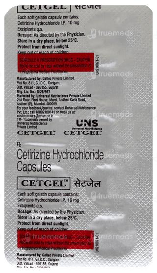 Cetgel Capsule 10