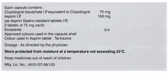 Clopitab A 150 Capsule 15