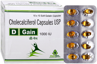 D Gain 1000Iu Capsule 10